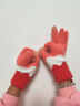 逐港儿童手套男童五指冬季保暖毛线针织分指时尚男孩小学生冬天加厚绒 粉色【双层加绒】 实拍图