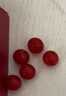 彩荷保山红色散珠圆珠柿子红满肉隔珠手串佛珠腰珠石英岩处理配饰品 【满肉柿子红】 8mm单颗 实拍图
