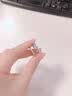 中国黄金（CHINA GOLD）PT950铂金莫比乌斯情侣对戒简约款戒指双11情人节生日礼物送女友 铂金莫比乌斯对戒（情侣款）约4g 实拍图