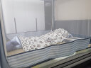 美朵嘉（MEDOGA）A类抑菌蚊帐家用婴儿防摔拉链床单一体式夜光蓝1.5【蚊帐+床单】 实拍图