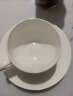 泰摩 陶瓷咖啡杯 典雅骨瓷咖啡杯套装 简约白一杯一碟一勺装180ml 一杯一碟一勺 实拍图