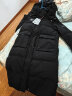 鸭鸭（YAYA）中长款羽绒服女冬季新款时尚洋气派克服高端防寒服运动外套ZL 黑色 S 实拍图