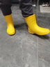 CREATURE HABITS儿童雨鞋防水防滑中筒男童小孩幼儿轻便舒适中筒雨鞋女童雨靴 黄色 36 ，35-36，(内长23.7cm/同成人37码) 实拍图