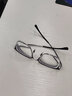 蔡司（ZEISS）镜片近视眼镜框可配度数男士防蓝光半框变色散光纯钛专业配眼镜架 122207 黑银 配LASHION1.71非球面0~1000 实拍图