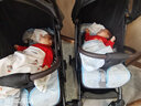 babynest双胞胎婴儿推车可坐可躺可拆分轻便折叠高景观新生儿童双人0-3岁 [酷炫黑+棉垫+全罩蚊帐]*2[四代] 实拍图