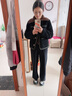 伊芙丽羊毛百搭高腰显瘦显腿长阔腿裤女2023秋冬新款通勤裤子 深灰 M 实拍图