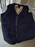 啄木鸟羊羔绒中老年加厚款马夹外套男士棉马甲爸爸坎肩冬季保暖防寒背心 669蓝灰 L 实拍图