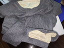 Clarkarida不臃肿保暖内衣男士黑科技德绒秋衣秋裤男套装秋冬可外穿 中灰【双面暖绒】圆领套装 2XL (150-180斤) 实拍图
