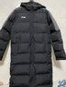 李宁 棉服男冬季长款加厚保暖过膝防风连帽外套羽绒服 黑色（棉服） XL 实拍图