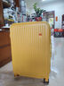 广璐迪高颜值铝框学生拉杆行李箱男小登机旅行箱子女结实耐用密码皮箱包 颜值拉链箱/奶酪黄-防水耐磨 20英寸 小巧精致 实拍图