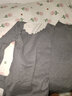 莫代尔秋衣秋裤打底套装无痕保暖内衣套装女AB面加绒长袖 灰色 XL (100-120斤) 实拍图
