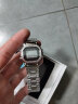 时刻美（skmei）手表男小方表学生防水电子手表手环运动钢带腕表手环1433银色 晒单实拍图