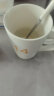 布丁瓷艺（BUDINGCIYI）  1314情侣对杯创意马克杯男女士水杯咖啡杯带盖勺喝茶陶瓷杯子 磨砂仿金款套装 晒单实拍图