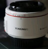 永诺（YONGNUO） 50mm F1.8 适用微单小痰盂镜头大光圈定焦支持手动对焦 50mmF1.8II二代佳能EF口 白色 实拍图
