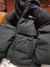 鸭鸭（YAYA）短款羽绒服男女同款冬季情侣装灯芯绒立领休闲百搭撞色男士外套 黑色 M (建议105-125斤) 实拍图