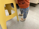 蒂乐宝宝地板鞋婴幼儿学步鞋室内防滑软底鞋子春秋四季季天男女童鞋袜 柔雾咖 18-24个月（鞋内长13.5cm） 实拍图
