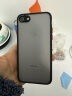 KEKLLE 适用苹果SE2/8/7手机壳  新iPhone 8/7保护套防摔撞色半透明磨砂全包摄像镜头硅胶保护壳 优雅黑 实拍图