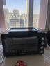 德尔甫（Derpu）多功能60升48升热风炉家用电烤箱大容量上下独立控温发酵箱小型商用私房烘焙烤蛋糕烤月饼空气炸锅 黑色60升【热风炉+转叉+发酵】全功能款 60L 实拍图