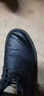老爷车（WECKER）秋冬休闲皮鞋男真皮透气时尚圆头工装鞋子男复古男鞋牛皮加绒保暖 6503黑色[网纱内里] 39 实拍图