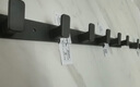 法路易（FALUYI）免打孔挂衣钩入户门后衣帽挂钩墙壁进门玄关衣服挂衣架壁挂式排钩 枪灰色—实心加厚【6钩】 实拍图