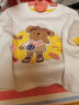 巴拉巴拉童装女童上衣儿童长袖t恤秋装新款假两件宝宝打底衫 本白10101 90cm 实拍图