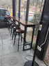 木办实木吧台桌家用奶茶店咖啡厅图书馆餐厅休闲吧阳台高脚长条餐桌椅 实拍图