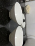 玉蝶景德镇陶瓷碗家用吃饭大号汤碗面碗日式白色斗笠碗骨瓷米饭碗深盘 4.5英寸4个装（蘸料碗、小汤碗） 实拍图