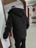 南极人中老年新款棉衣男加绒加厚外套冬季连帽保暖羽棉绒服袄子爸爸装 黑色 XL（115-135斤） 晒单实拍图