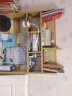 酷林KULIN书架电脑桌上书架台面小架子学生置物架办公桌收纳书架 浅胡桃色 实拍图