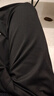 花花公子（PLAYBOY）裤子男秋冬季加绒加厚男士宽松垂感休闲裤直筒阔腿春款百搭长裤子 2356-黑色 2XL 实拍图