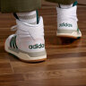 adidas ENTRAP休闲中帮板鞋少年感复古篮球鞋男子阿迪达斯官方 白/绿 41(255mm) 实拍图