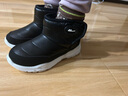 回力童鞋冬季儿童雪地靴加绒加厚时尚女童保暖短靴男童棉鞋 0024黑色 33码 下拉查看内长 实拍图