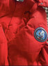 巴拉巴拉男童羽绒服连帽儿童潮酷印花外套冬季小童装【奥特曼IP】 中国红-灰鸭绒-60611 130 cm（充绒量99g） 实拍图