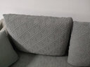 钟爱一生沙发套罩全包全套懒人沙发盖布四季通用贵妃位全包加厚弹力坐垫子 玉米绒 浅灰色 M码(沙发长度145-185cm适用)双人 实拍图