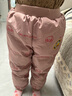 WALNUT DUCK小黄鸭儿童冬季加厚束脚长裤新款休闲保暖冬装轻薄羽绒裤潮FK939 粉色 120 0（建议身高110-120） 实拍图