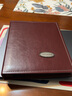 银尘皮面6寸相册本家庭纪念册影集160张240张插页式商务办公相册本袋式相簿本 酒红色6寸160张【过塑6寸不能放】 皮质6寸 实拍图