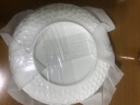 富彩陶瓷加大加深口圆菜盘子陶瓷大汤盘创意纯白骨瓷餐具圆饭盘菜碟 8英寸窝盘4个【加大加深菜盘】 实拍图