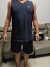 骏迈（JUNMAI）夏季健身跑步休闲运动套装篮球服棉质定制背心男训练队服比赛球衣 男款-271宝蓝 3XL男款(175-180cm 140-160斤) 实拍图