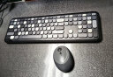 镭拓（Rantopad）RF108  无线键盘鼠标套装 圆形可爱 家用办公无线打字 少女心笔记本外接键盘黑色混彩 实拍图