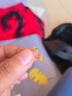 明牌珠宝新年礼物  足金黄金时尚皇冠耳钉耳饰女AFH0031工费80 皇冠耳钉 约1.21克 实拍图