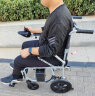 好哥（haoge） 电动轮椅车老年人残疾人家用医用可折叠轻便双人四轮车铅酸锂电池可选坐便智能全自动 轻便款【手机智控+12Ah铅电】便携HG-W680 实拍图