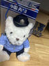 蜀黍家交警小熊公仔警察小熊正品铁骑警官熊反光条骑行服玩偶 敏敏（坐姿蓝衬25CM 礼品袋） 定制款（客服备注） 实拍图