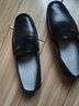 沙驰（SATCHI）男鞋  男士驾车鞋休闲鞋豆豆鞋男士皮鞋   65942001Z-2 黑色A 39  实拍图