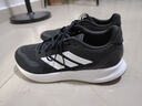 阿迪达斯 （adidas）男鞋跑步鞋 25夏季新款缓震轻便运动鞋网面透气低帮休闲鞋子 RUNFALCON/黑白/晒图退5 41 （内长255mm） 实拍图