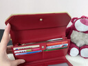 班亚奴（banyanu）钱包女长款三折2025新款女士皮夹时尚真皮大容量多卡位品牌钱夹 酒红色-防盗刷 实拍图