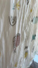 十月结晶婴儿浴巾纯棉纱布初生新生儿超柔吸水宝宝儿童大毛巾方巾 6层泡泡纱 蜗牛动物（110*110cm） 实拍图