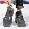 回力雪地靴男鞋冬季保暖加绒加厚高帮马丁靴男士户外工装棉鞋靴子男 灰色单里【工装潮流百搭款】 42 实拍图