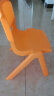 华恺之星 塑料凳 家用小板凳换鞋凳子 宝宝餐椅学习椅靠背椅子HK5601橘 实拍图