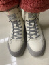 森达时尚马丁靴女冬商场同款休闲厚底短靴SFV01DD2 米色灰绒里 39 晒单实拍图