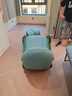 广卿轻奢艺术躺椅摇椅实木真皮时尚休闲沙发椅2025年原创新品 翡翠绿躺椅 实拍图